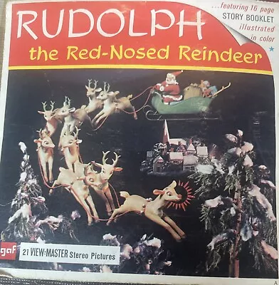 View Master B870 Rudolph The Red Nosed Reindeer GAF 3 Reel Set VTG • $12