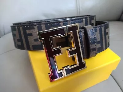  Fendi Belt Zucca Coffee Size 42-46 • $98