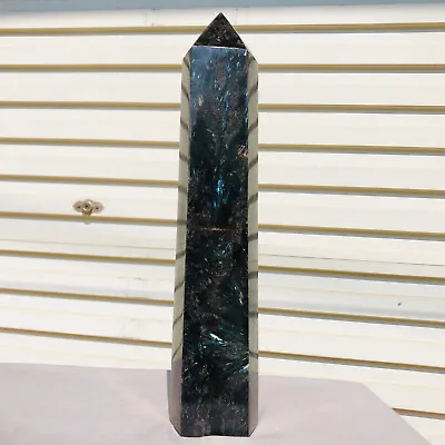 5.35lb Natural Fireworks Stone Obelisk Quartz Tower Crystal Wand Point Healing • $8.27