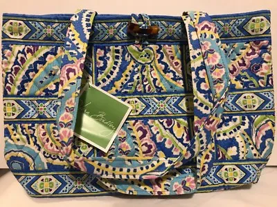 Vera Bradley New Capri Blue Small Tic Tac Tote Bag • $59