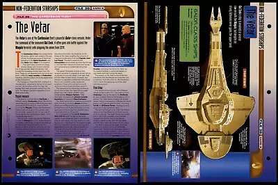 £1.49 • Buy The Vectar - The Cardassian Fleet - Star Trek Fact File Page