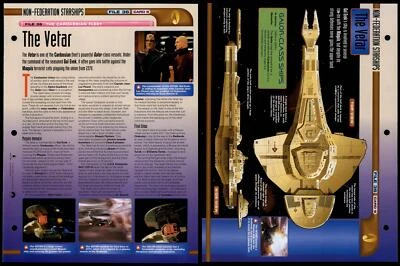 £1.49 • Buy The Vectar - The Cardassian Fleet - Star Trek Fact File Page
