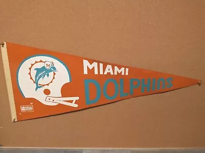 Vintage Nfl Miami Dolphins Football Pennant - Rj • $15