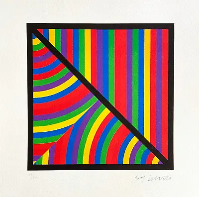 Sol Lewitt Lithography 275ex [Robert Indiana-Jasper Johns-Max Bill] • $269.80