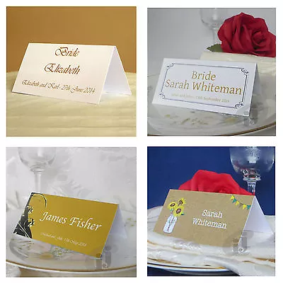 £62.97 • Buy Personalised Place Cards Table Setting Place Name Card Wedding Birthday Meeting