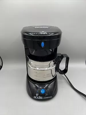 Andis 4-Cup Coffee Maker W/Auto Shut-Off Stainless Steel Carafe - Black • $21.22