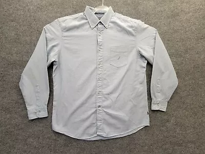 Nautica Shirt Adult L Blue Button Up Long Sleeve Oxford Preppy Casual Men • $11.04