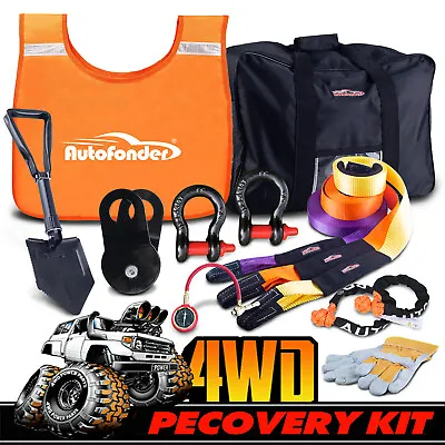 13PC Premium Recovery Kit For Any Offroad Adventure 4x4 Winch Accessory Kit • $159.99