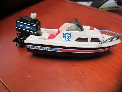 1978 Tomy Sea Patrol Speedboat Model Toy W/ Mercury Wind Up Outboard Engine Excl • $18.50