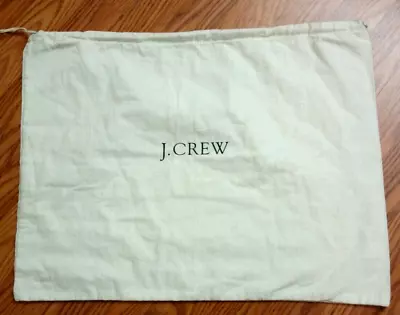 J. Crew Dust Bag Cover Drawstring Ivory Canvas 21x16  • $9.99