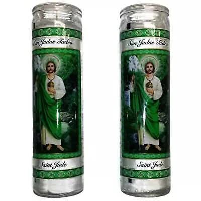Saint Jude Prayer Candles (2 Pack) Religious Candle Set For Sanctuary & Vigils • $16.95