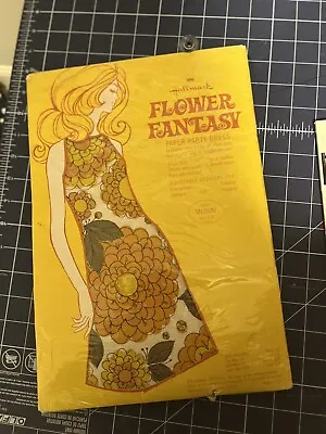 Vintage 1960’ Paper Dress W /Original Packaging. Flower Fantasy • $125