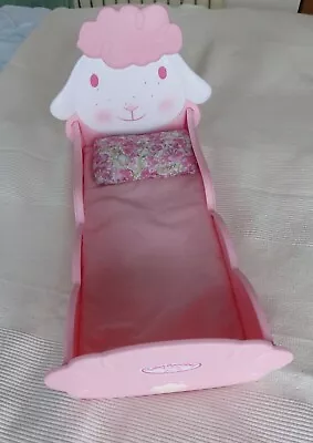 Baby Annabell Pink Doll's Bed Cot With Bedding • £10