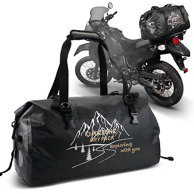 Motorcycle Dry Duffel Bag Waterproof 66L Trail Pack Duffel Enduro Adventure • $45.99