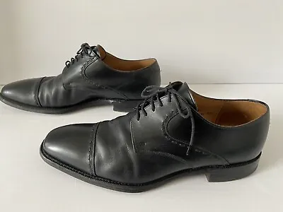 Vintage Cheaney Rory Black Leather Brogue Shoes UK- 8.5 Gents Classic • £20