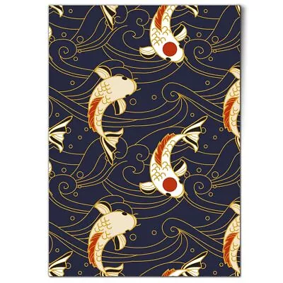 1x Vertical Poster Japanese Koi Carp Fish Japan Pattern #52995 • £11.99