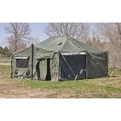 U.S. Military Surplus MGPTS Type 1 Tent System 18 Ft X 18ft Used • $2022.95