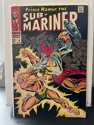 1968 Marvel Comic Book Sub-Mariner #4 Attuma App John Buscema Good Condition • $19.93