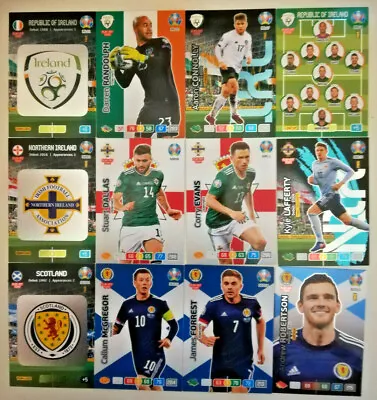 Panini UEFA Euro 2020 Adrenalyn XL Cards NORTHERN IRELAND SCOTLAND ROI EIRE • £1.75