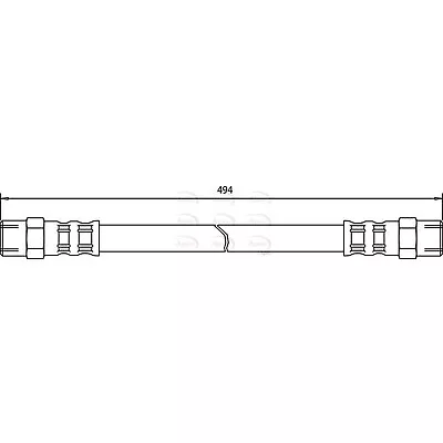 Apec Brake Hose HOS3096 - OE High Quality Precision Engineered Part • £10.67