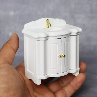 Dollhouse Miniature 1/12 Scale White Sink Furniture Bathroom Doll Accessories • $17.99