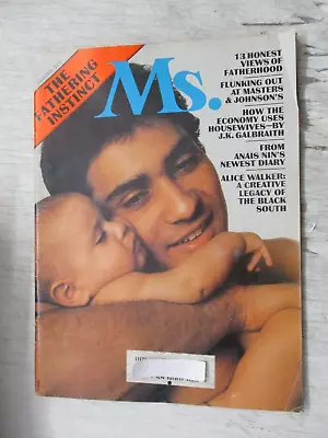 Ms. Magazine May 1974 Fathering Instinct Anais Nin Alice Walker Women's Feminism • $19.95