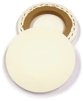 8 /20cm Artist Round Circle Circular Primed Stretched Blank Art Painting Canvas • £4.75