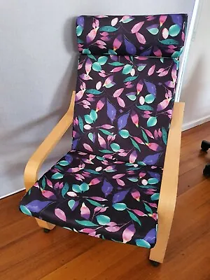 Home Made Fabric Chair Cover Fit Ikea POANG Chair Nursery Chair  • $74.75