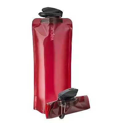 Eclipse Flexible Water Bottle - With Carabiner 1 Liter (33 Oz) - Burgundy • $22.69