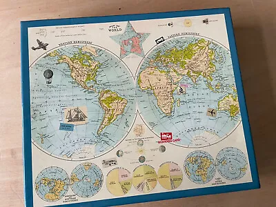 Galison World Map Jigsaw 1000 Globe Earth • £2.99