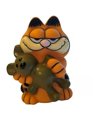 Garfield The Cat And Pooky 6.5  Piggy Bank Kat's Meow 1981 Vintage Kat's Meow • $9.99