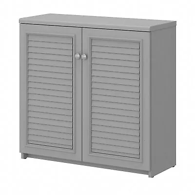 Bush Furniture Fairview 30.71  Small Storage Cabinet With 3 Shelves Cape Cod • $220.20
