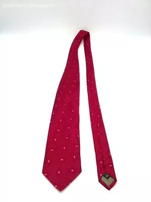 Giorgio Armani Men's Magenta Silk Formal Adjustable Pointed Necktie W/ COA • $4.99