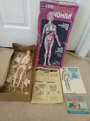 1977 Visible Woman H-901 Human Body Model Kit Damaged Box Parts May Be Missing • $24.99