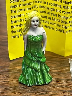 2019 Haydel's King Cake Doll LADIES Of The BALL Mardi Gras GREEN New Orleans • $28.99