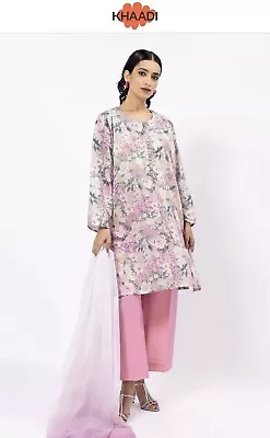 Khaadi Unstitched Lawn Suit Like Sana Safinaz Gul Ahmed Sapphire Ego • £16