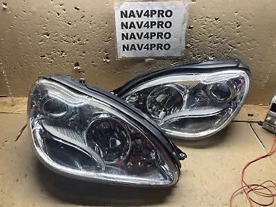 FIT 2000-2006 Mercedes Benz S-Class Chrome Halogen Headlight Pair #H220 • $207