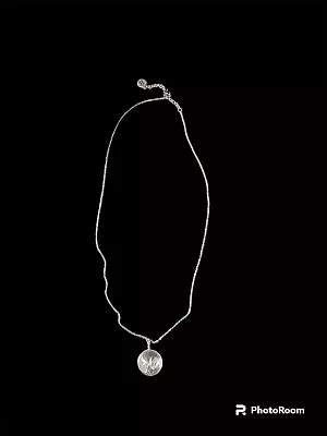 Dandelion Seeds Make A Wish Encased Glass Sphere Pendant Silver Tone Necklace • $40