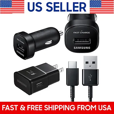 Original Samsung Galaxy S23 S22 S21 S20 S10 Fast Wall Charger USB Type-C Cable • $10.99