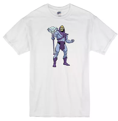 Skeletor He-man Villain Masters Of The Universe Tv Cartoon White T-shirt • $19.99