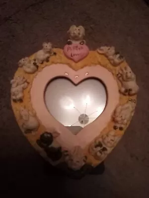 Heart Shaped Piggin 'Lovely' Photo Picture Frame • £3
