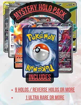 Pokémon Mystery Holo Booster Pack-Guaranteed Ultra Rare/Full Art-Choose Your Pak • $4.99