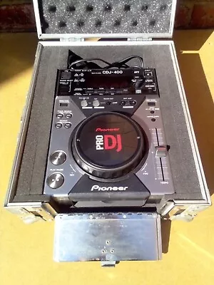 £220 • Buy Pioneer Cdj-400 Multi Player + Flight Case Digital Cd Deck With Mp3 + Usb Audio