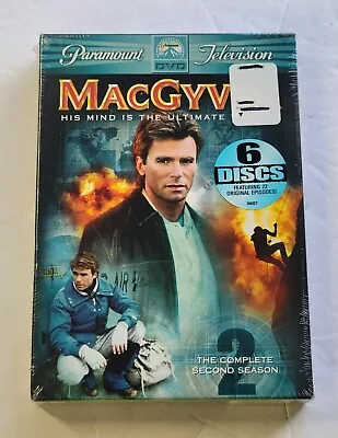 MacGyver The Complete Second Season 6 Disc Set (DVD 2005) New Factory Sealed • $12