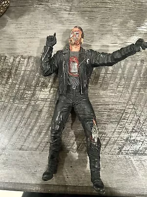 Terminator 2 Judgment Day T800 Figure McFarlane Movie Maniacs Series 4 T2 • $13