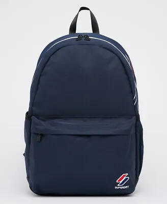 £26.99 • Buy Superdry Backpack Rucksack Bag Adjustable Padded Straps Sportstyle Montana Navy