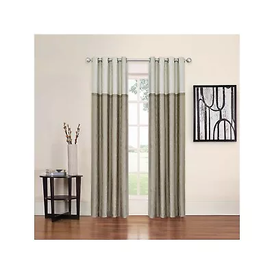 Eclipse Arno Thermalayer Blackout Window Curtain Panel  Grommet 52 X 84 Latte  • $36.99