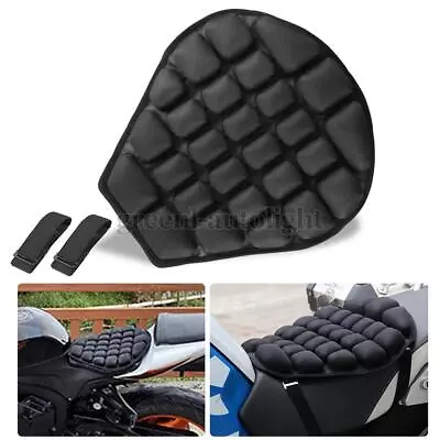 Motorcycle 3D Comfort Gel Seat Cushion Shockproof Pad Pillow Cover Non Slip US • $16.98