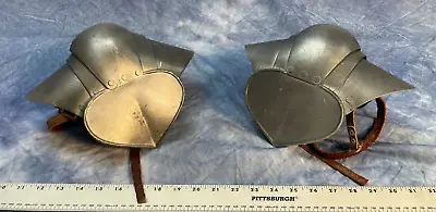 Medieval Articulated Metal Knee Armor (Pair) Cosplay Larp -Old Movie Costume • $60