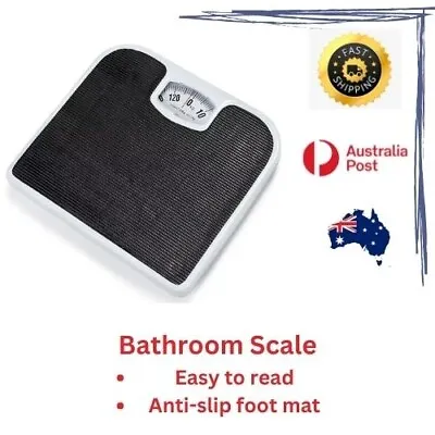 Bathroom Scale Mechanical Weighing Scales 130kg With Number Body Weight Display • $14.45